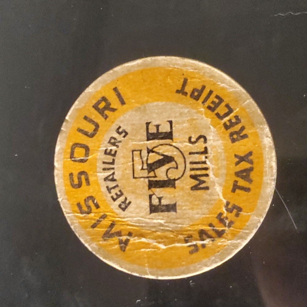 Vintage tax receipt